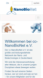 Mobile Screenshot of nanobionet.de